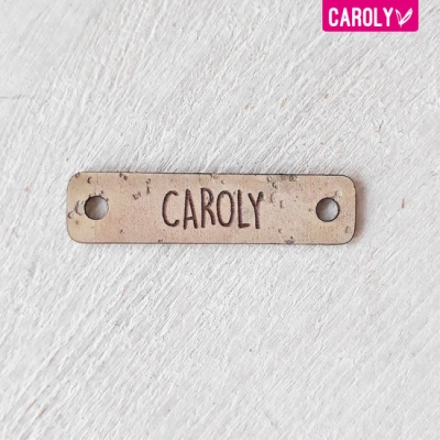 Label kurk met eigen tekst 1x4cm Label kurk met eigen tekst 1x4cm